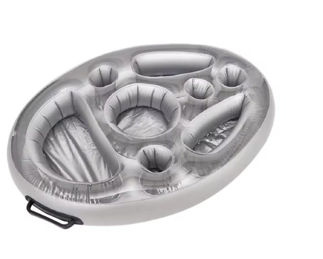 Seau Flottant pour Piscine avec Porte-Gobelets – Refroidisseur de Boissons Portable pour Plage, Piscine et Fêtes d'Été