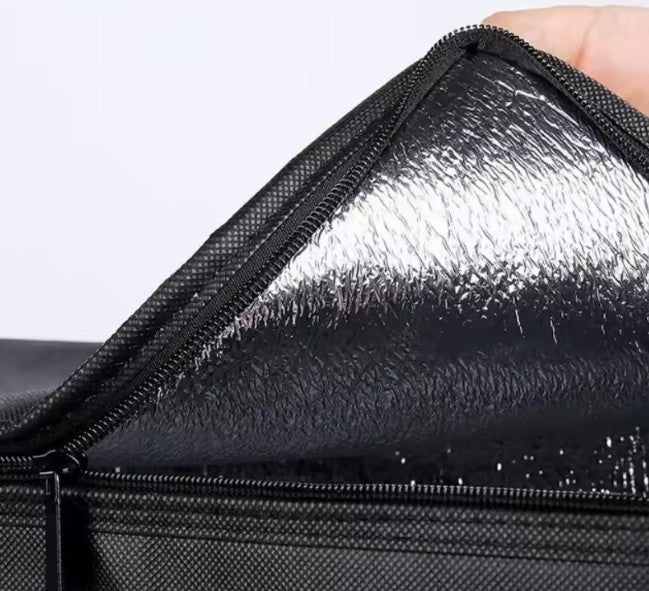 Sac Isotherme XL Grand Format – Garde les Aliments au Chaud et au Froid | Sac de Courses, Sac Thermique Souple avec Fermeture Éclair
